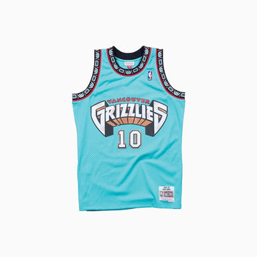 Mitchell And Ness Kid's Swingman Mike Bibby Vancouver Grizzlies NBA 1998-99 Jersey - Color: Teal - Kids Premium Clothing -
