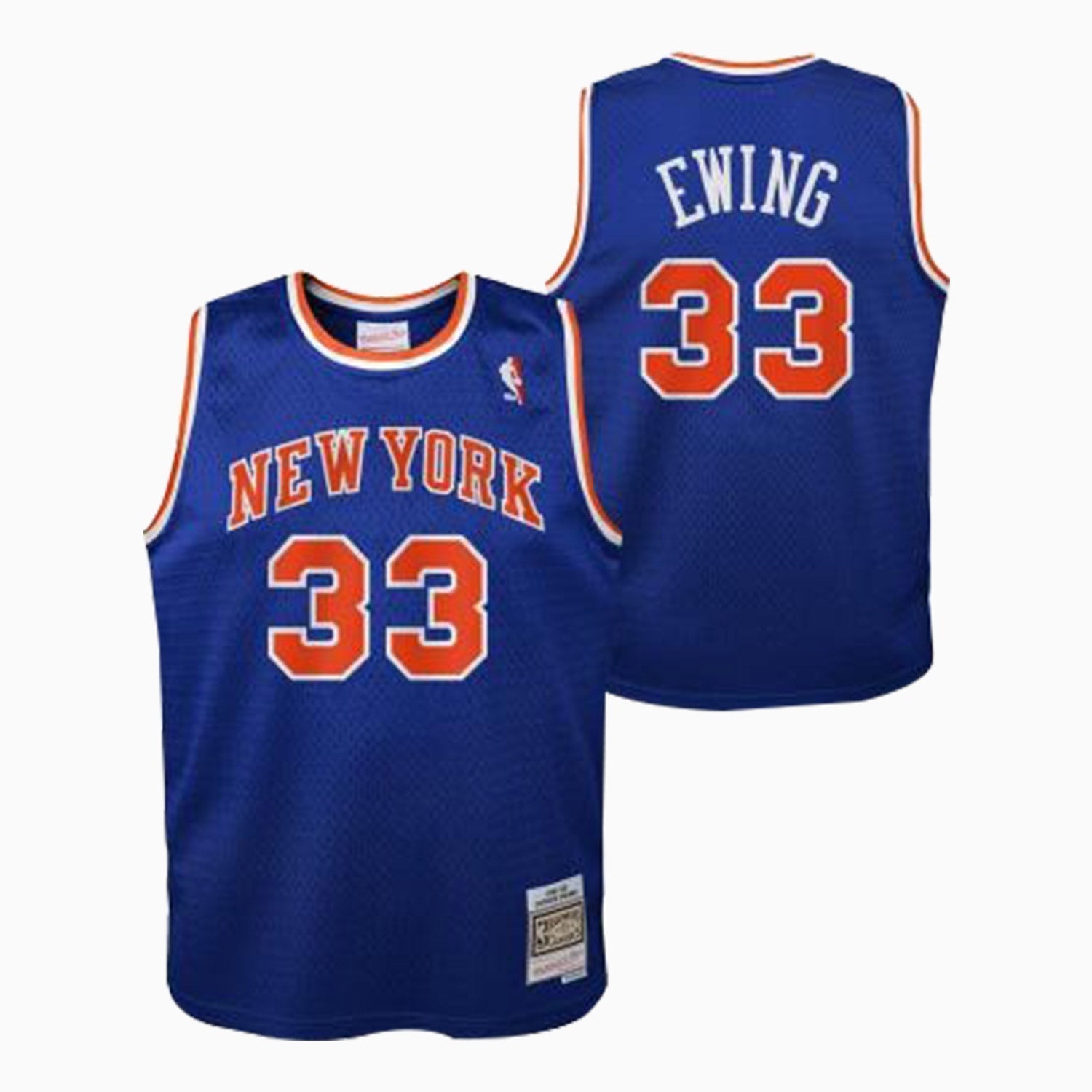 Mitchell And Ness Kid's Swingman Patrick Ewing New York Knicks NBA 1991-92 Jersey - Color: Royal - Kids Premium Clothing -