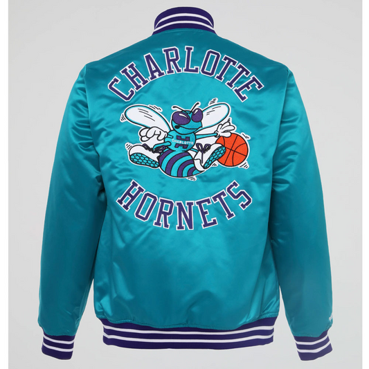 Kid's Charlotte Hornets Heavyweight NBA Satin Jacket