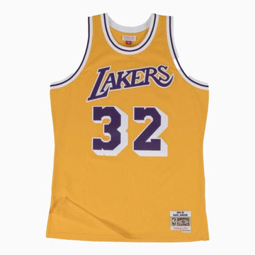 Mitchell And Ness Swingman Los Angeles Lakers NBA 1984-85 Magic Johnson Jersey Youth - Color: Light Gold - Kids Premium Clothing -