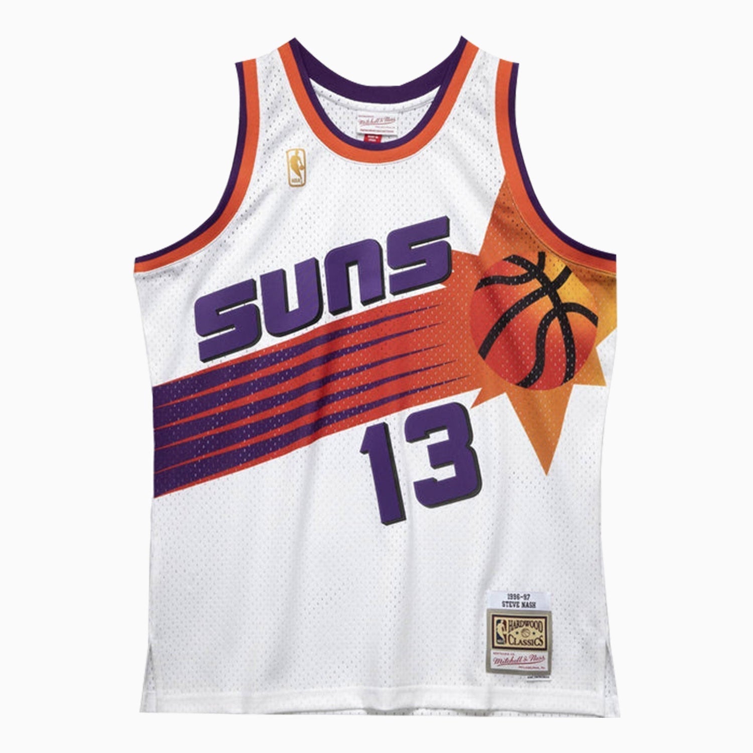 Mitchell & Ness Swingman Steve Nash Phoenix Suns NBA 1996-97 Jersey Youth - Color: White - Kids Premium Clothing -