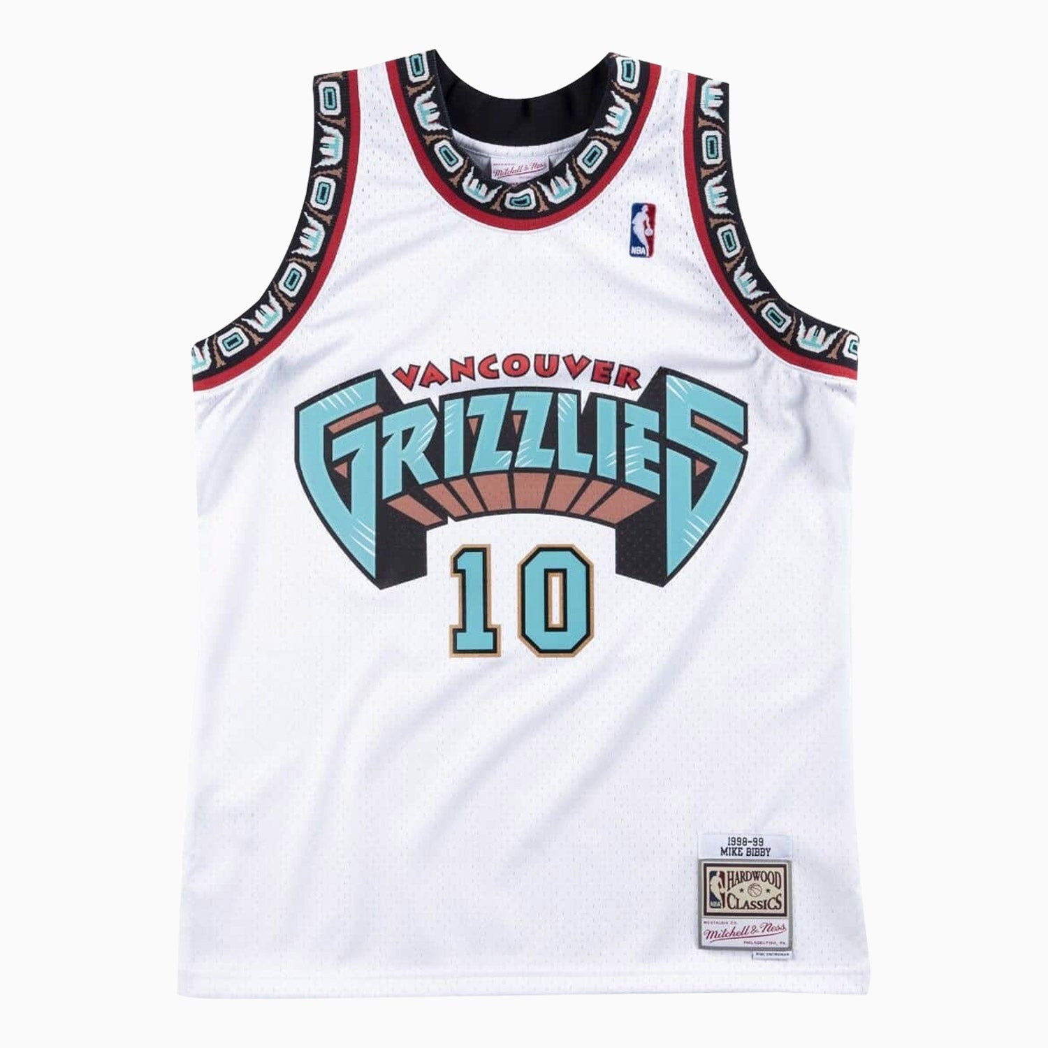 Mitchell & Ness Swingman Vancouver Grizzlies Mike Bibby 1998-99 NBA Jersey Youth - Color: White - Kids Premium Clothing -