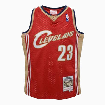 Mitchell And Ness Swingman Lebron James Cleveland Cavaliers 2003-04 NBA Jersey Youth - Color: Maroon White - Kids Premium Clothing -