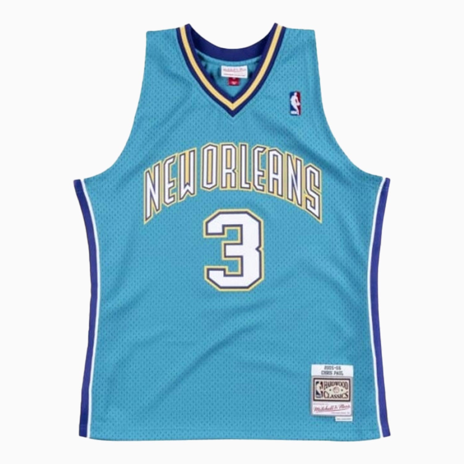 Mitchell And Ness Swingman Chris Paul New Orleans Hornets NBA 2005-06 Jersey Youth - Color: Teal - Kids Premium Clothing -