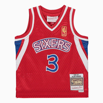 Mitchell And Ness Swingman Philadelphia 76ers Allen Iverson NBA Jersey Infants - Color: Red - Kids Premium Clothing -