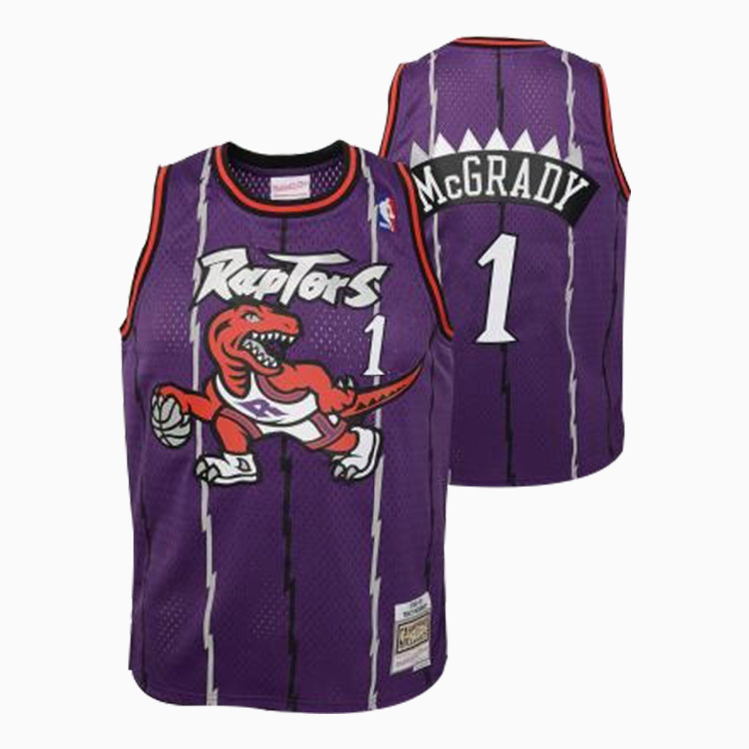 Mitchell & Ness Swingman Tracy Mcgrady Toronto Raptors NBA Jersey Toddlers - Color: Purple - Kids Premium Clothing -