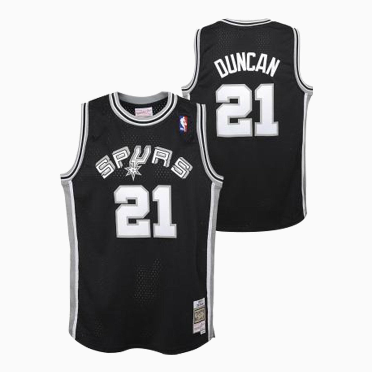 Mitchell & Ness Swingman Tim Duncan San Antonio Spurs NBA Jersey Toddlers - Color: Black - Kids Premium Clothing -