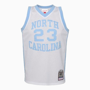 Mitchell & Ness Authentic Michael Jordan University Of North Carolina NBA 1983-84 Jersey Youth - Color: White - Kids Premium Clothing -