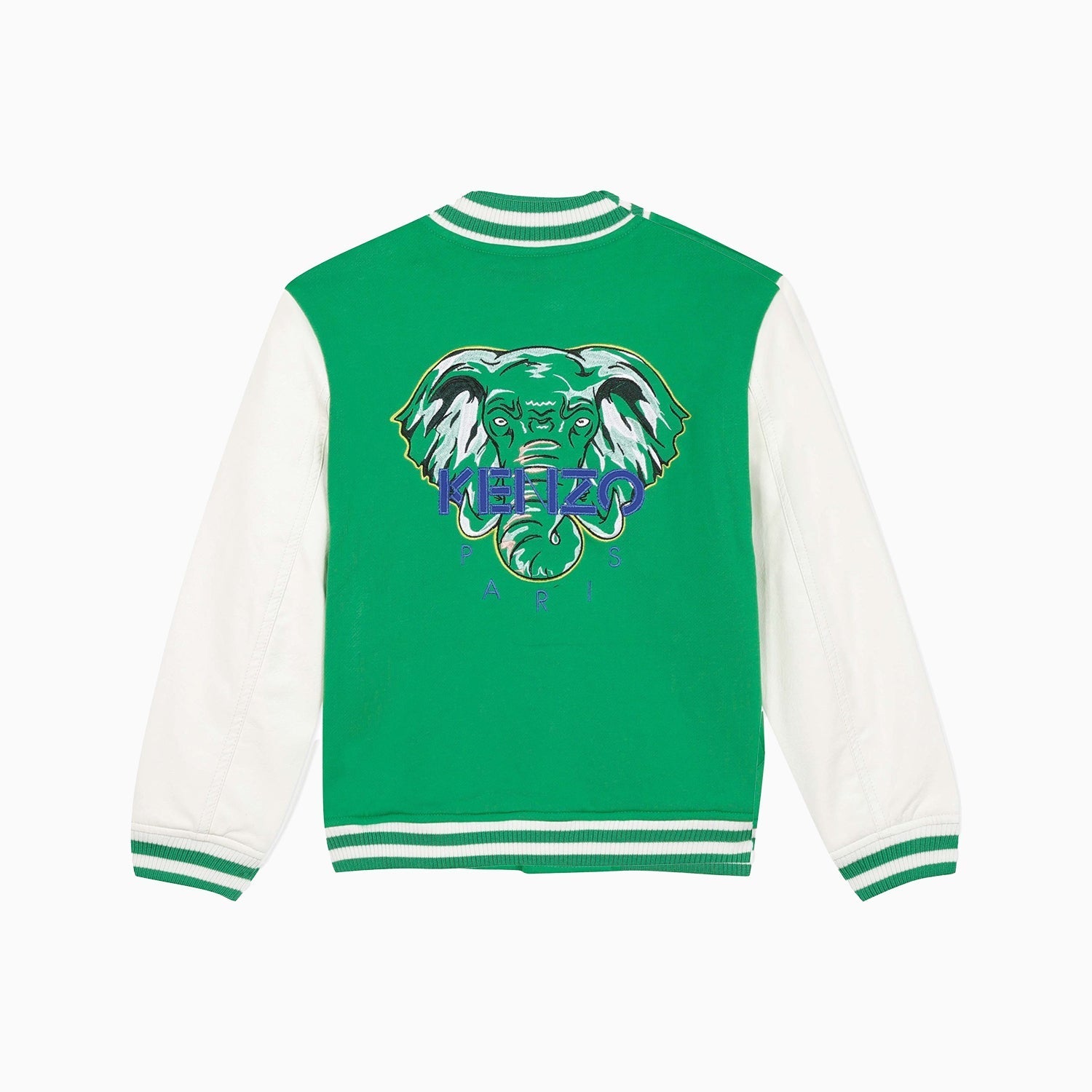 Kenzo Kid's Logo Bomber Jacket - Color: Vivid Green - Kids Premium Clothing -