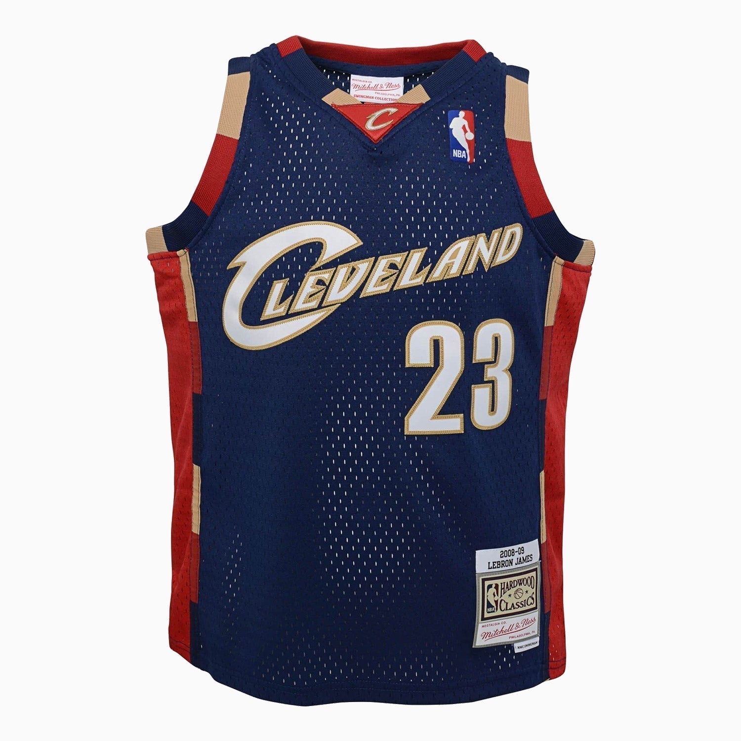 Mitchell And Ness Swingman Lebron James Cleveland Cavaliers NBA 2008-09 Jersey - Color: Scarlet - Kids Premium Clothing -