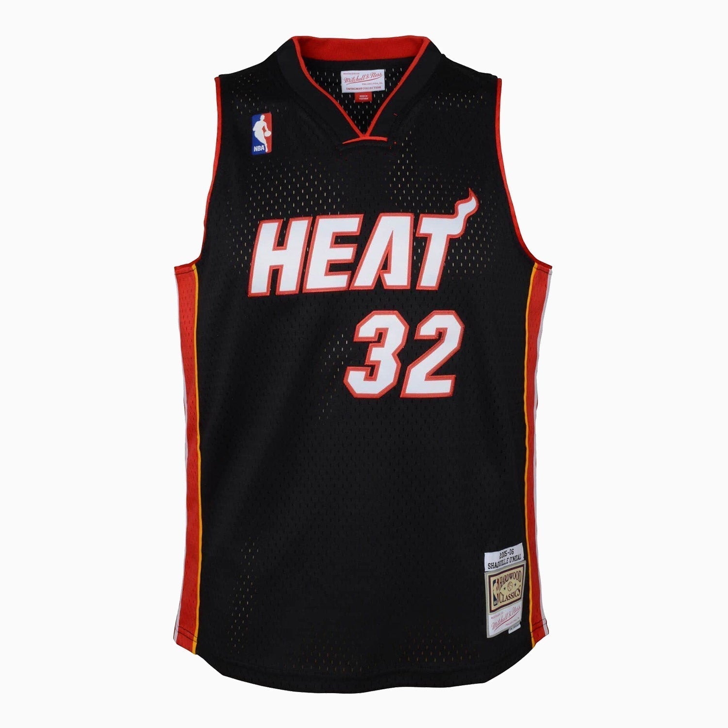 Mitchell And Ness Swingman Shaquille O`Neal Miami Heat NBA 2005-06 Jersey Youth - Color: Black - Kids Premium Clothing -