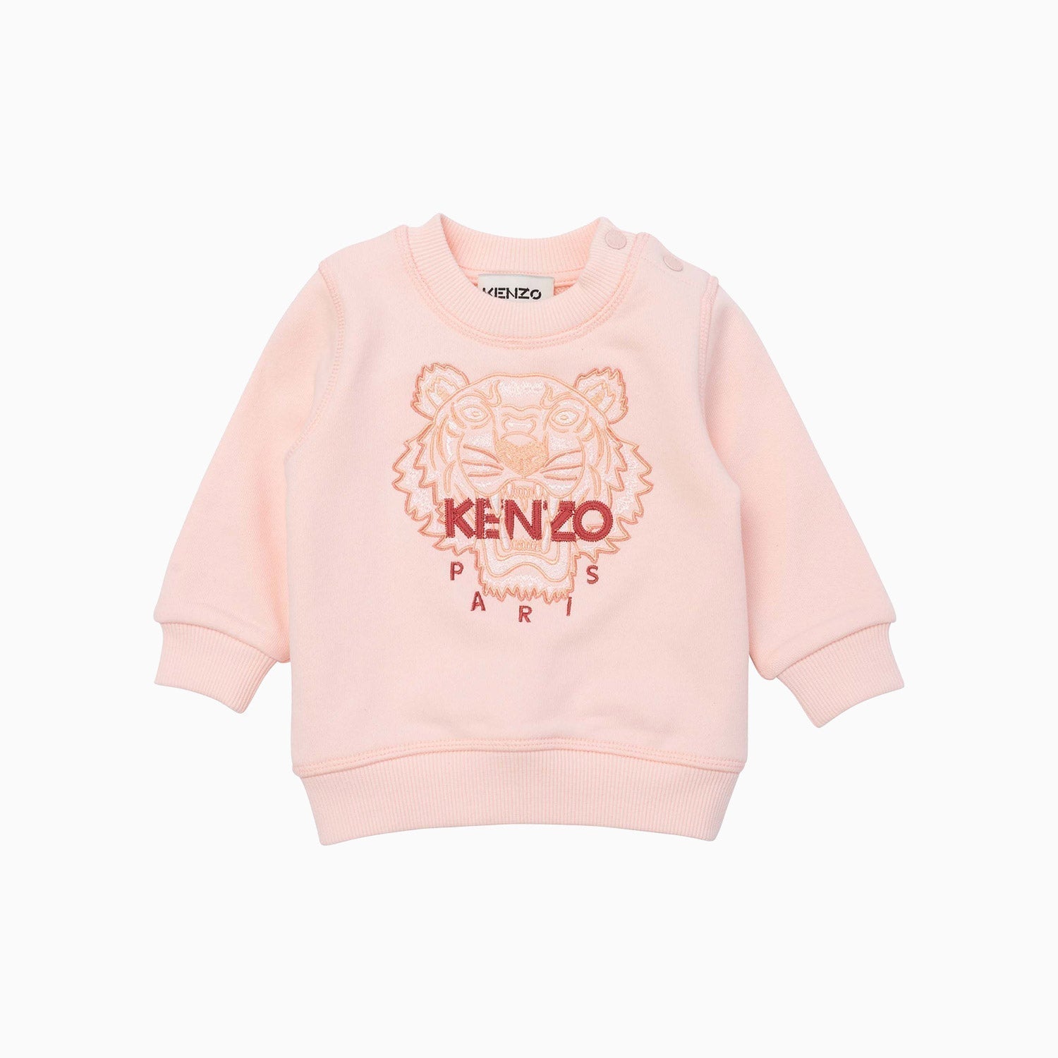 Kenzo Kid's Logo Printed Sweatshirt - Color: Pink - Kids Premium Clothing -