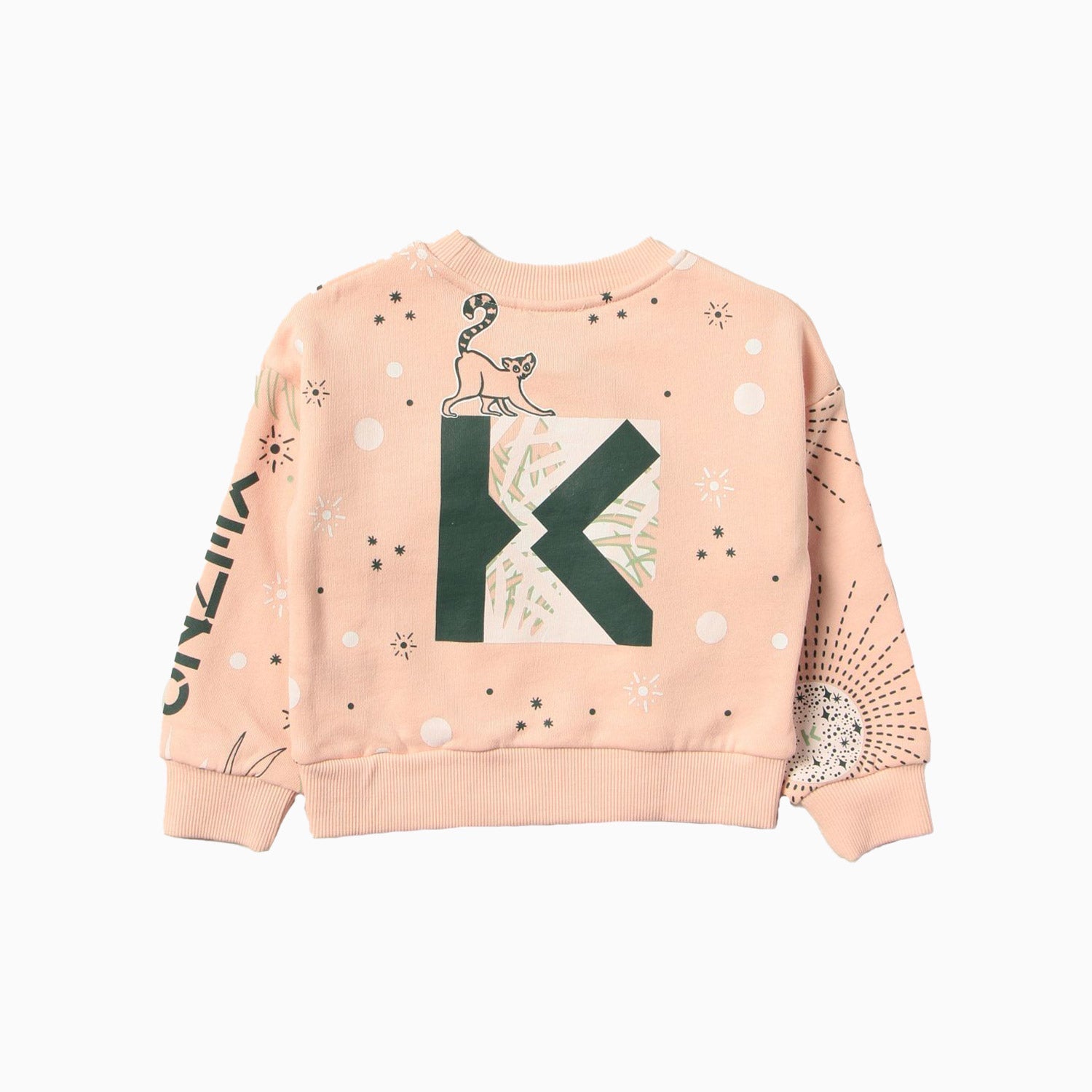Kenzo Kid's Crew Neck Full Sleeve Sweatshirt - Color: Pink - Kids Premium Clothing -