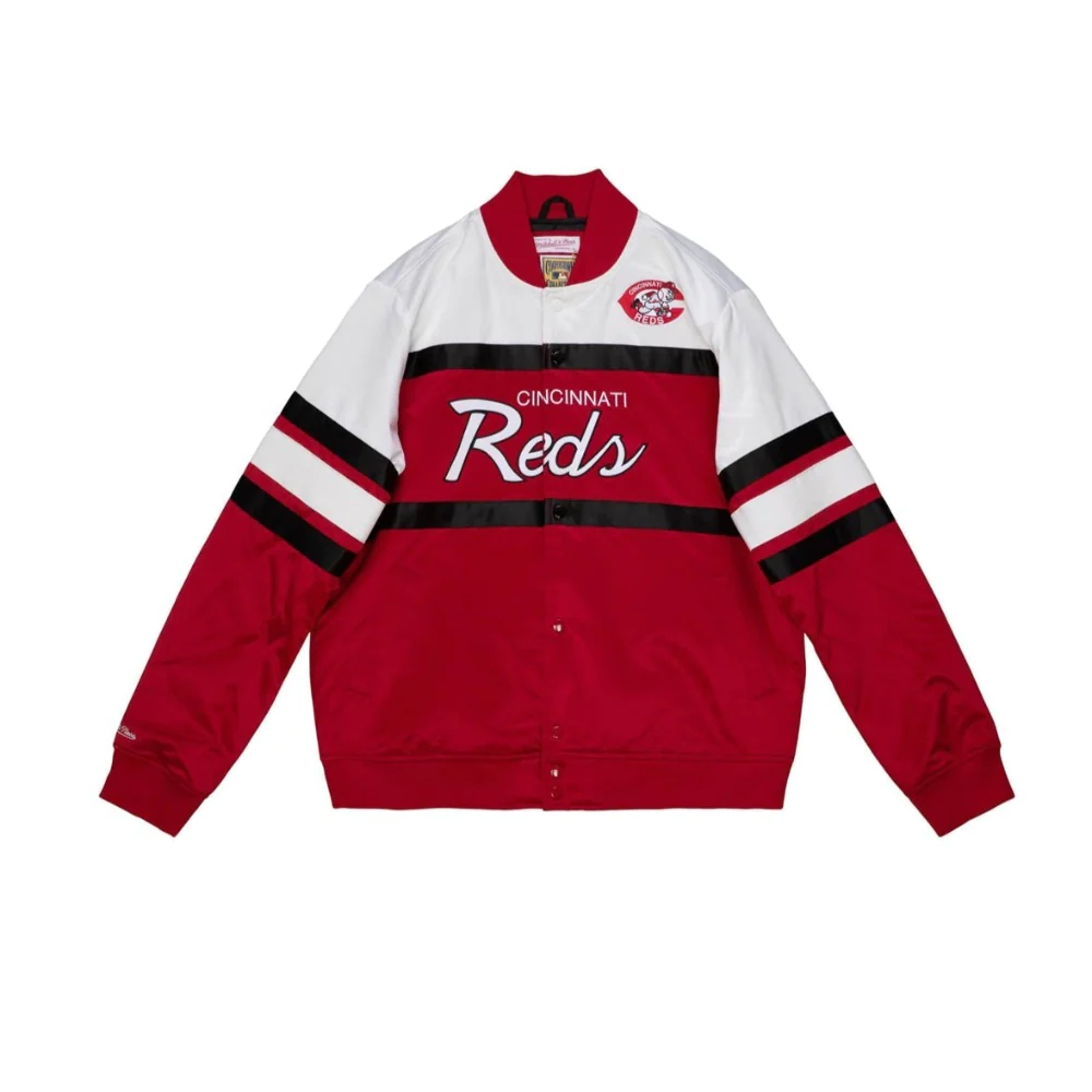 Mitchell & Ness Kid's Chicago Cubs-MLB Heavy Weight Satin Jacket - Color: Red White Blue - Kids Premium Clothing -