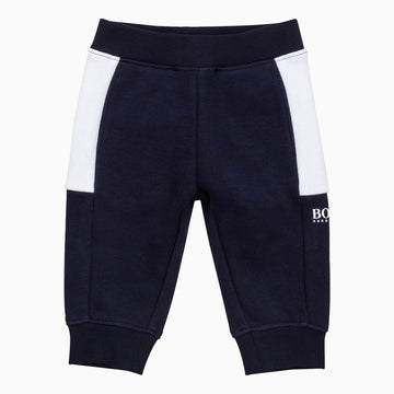 Hugo Boss Kid's Logo Printed Sweat Pant Infants - Color: Navy Blue - Kids Premium Clothing -