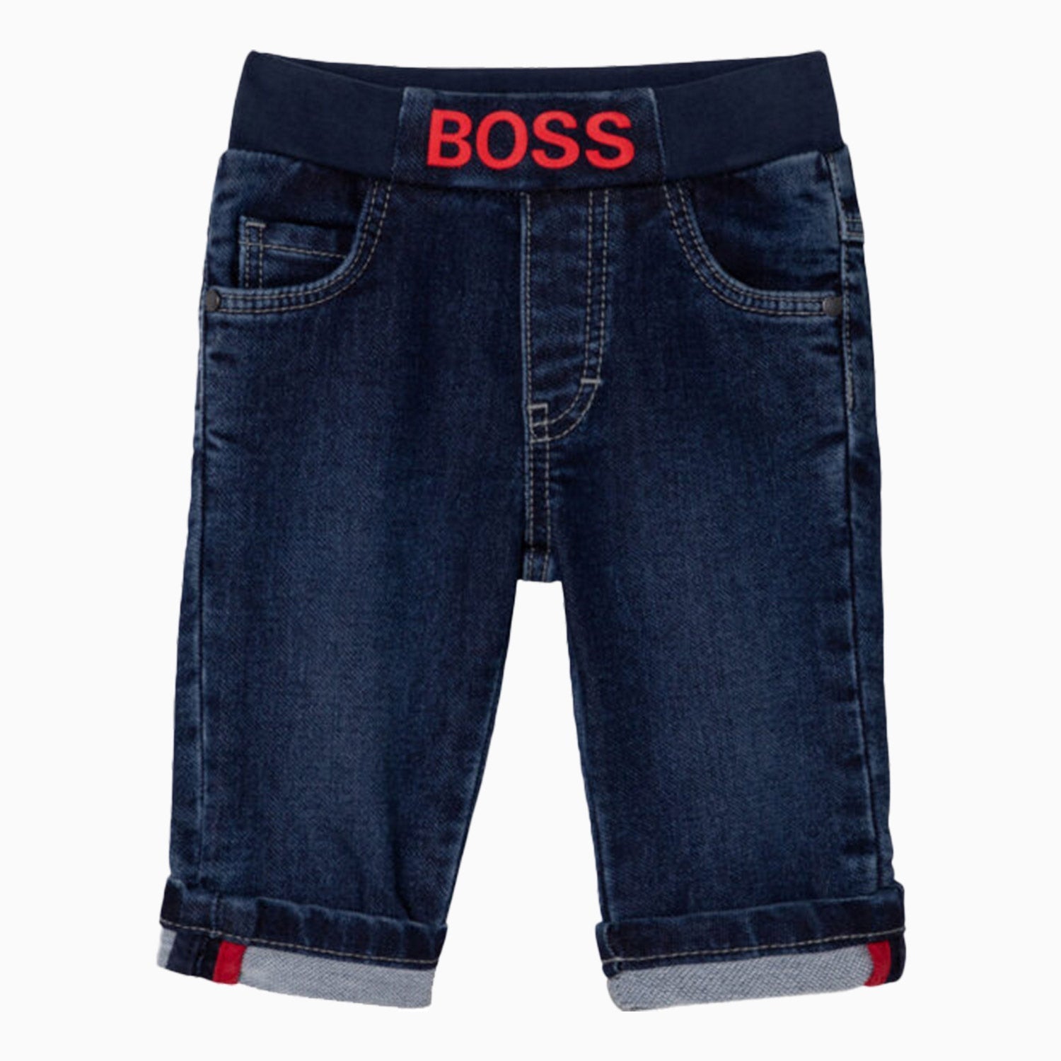 Hugo Boss Kid's Denim Pant - Color: Stone Pulve - Kids Premium Clothing -