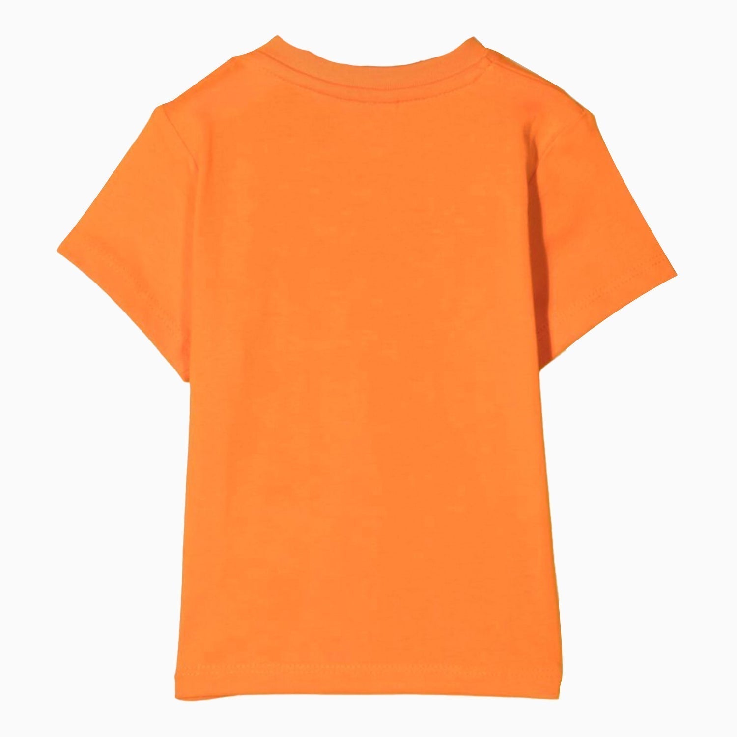 Hugo Boss Kid's Technical Logo T-Shirt - Color: Orange, Navy Blue - Kids Premium Clothing -
