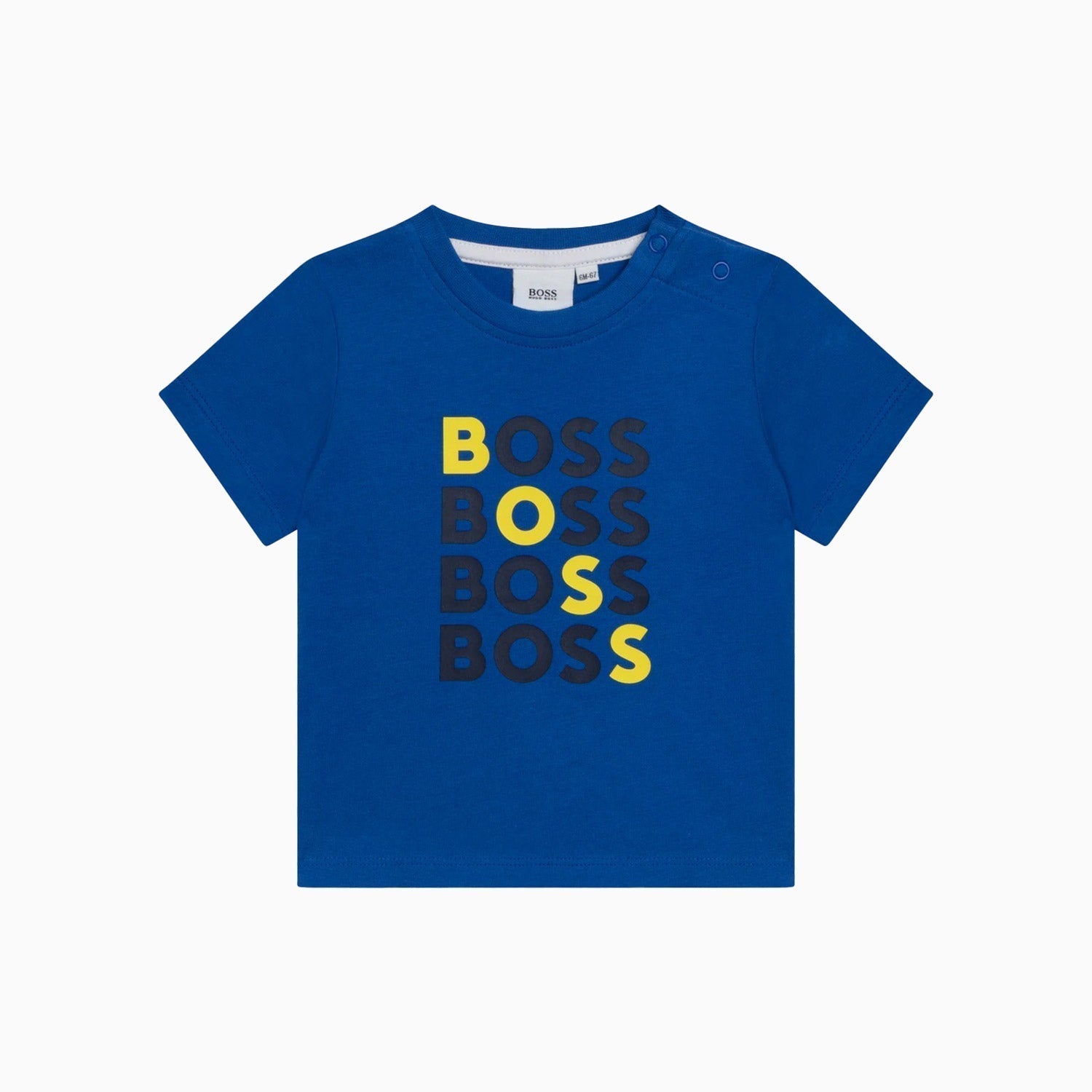 Hugo Boss Kid's T Shirt Toddlers - Color: Electric Blue - Kids Premium Clothing -