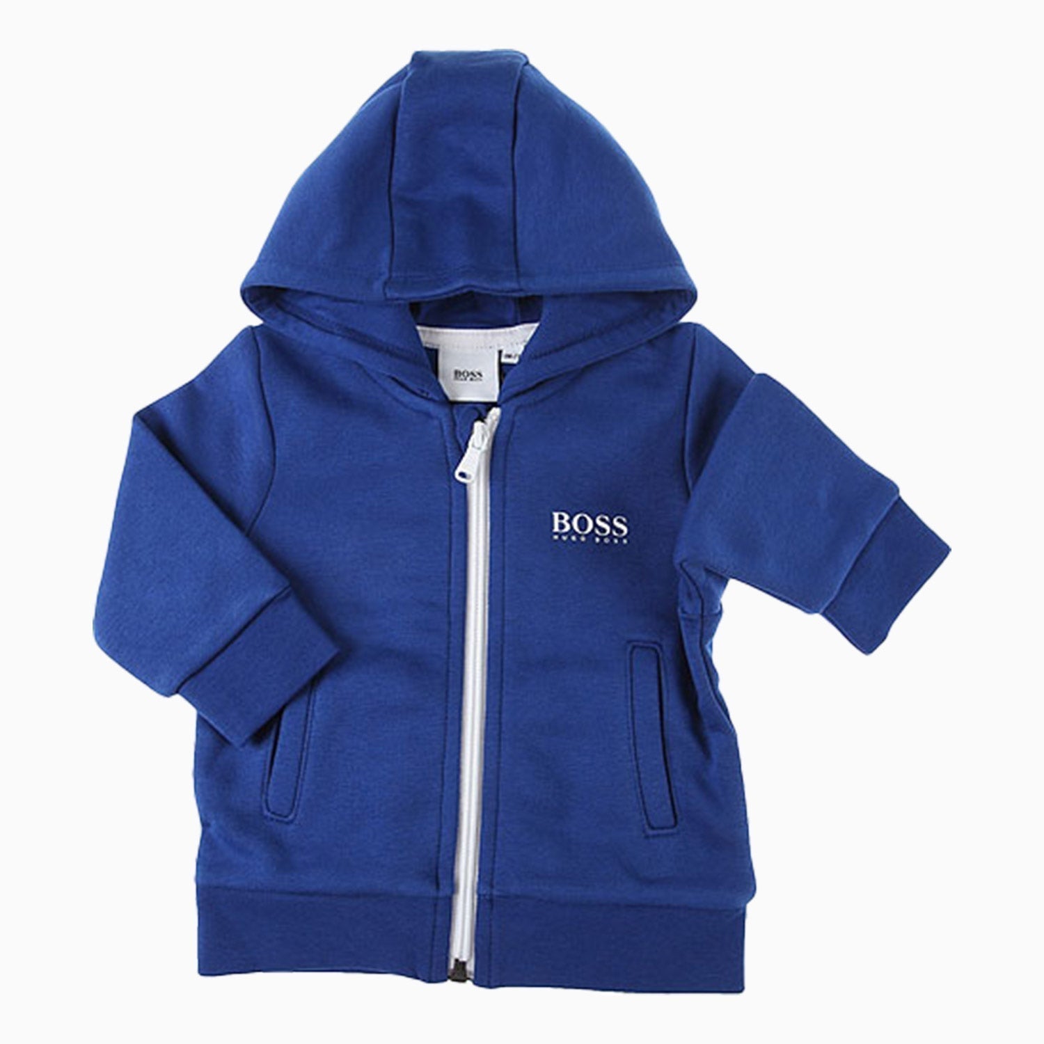 Hugo Boss Kid's Logo On Back Tracksuit - Color: Blue, Black - Kids Premium Clothing -