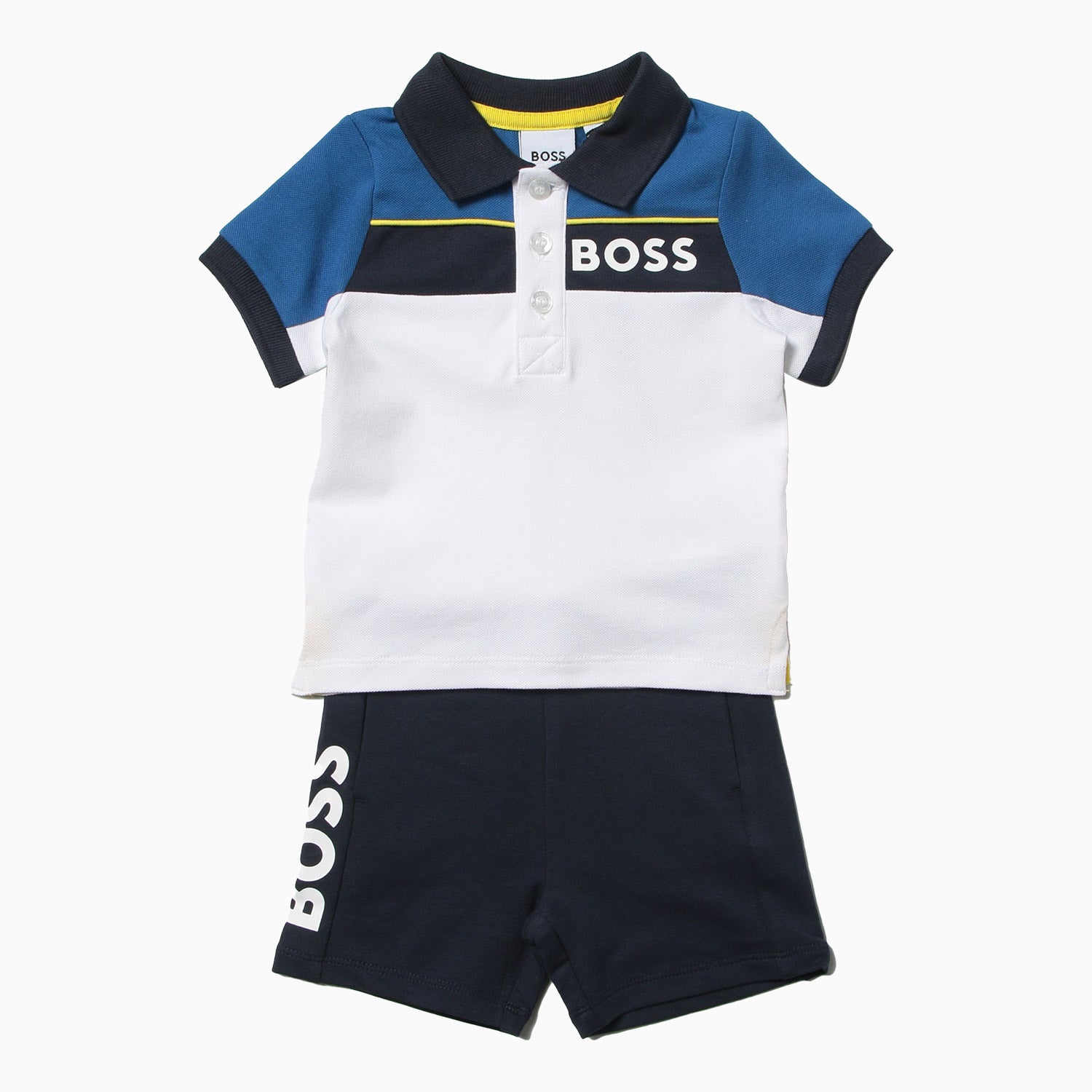 Hugo Boss Kid's Polo Outfit - Color: Navy - Kids Premium Clothing -