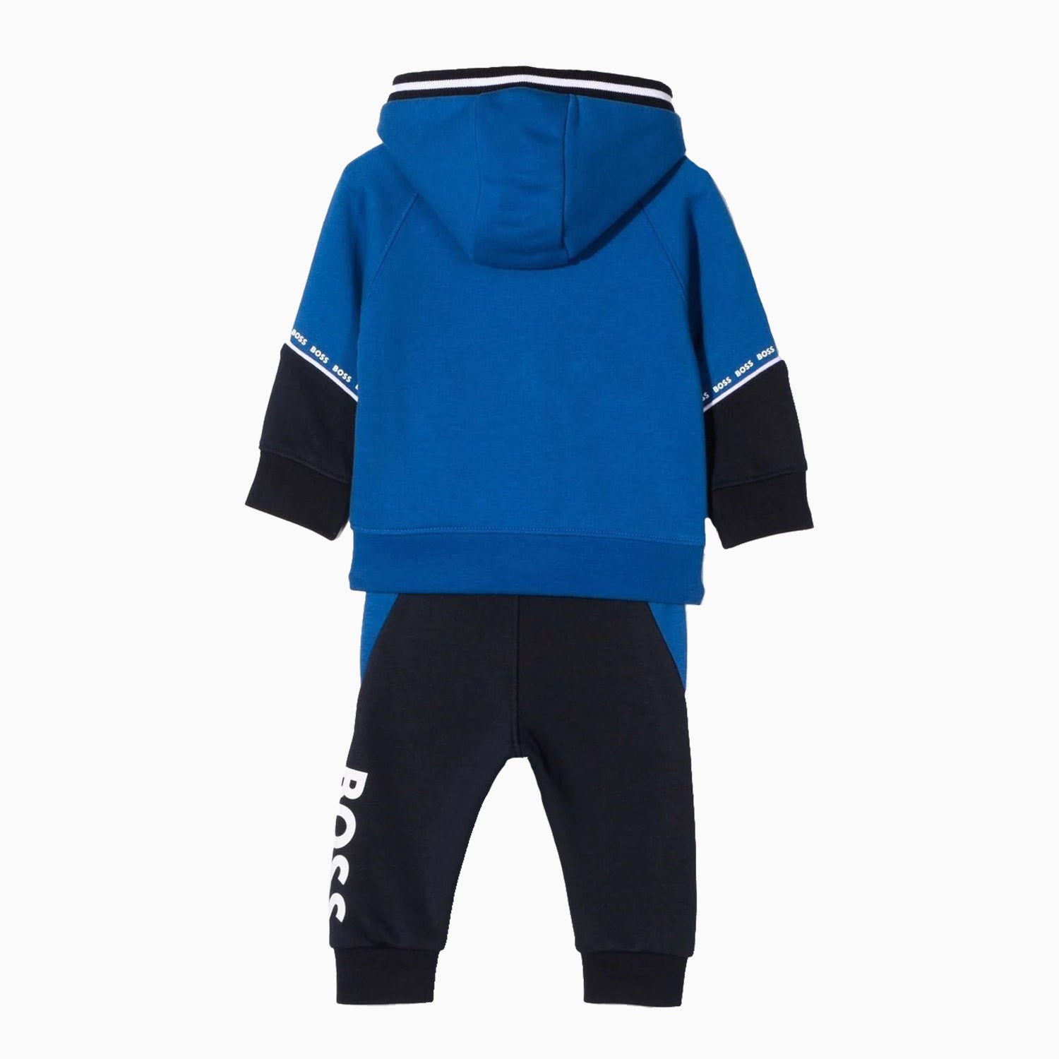 Hugo Boss Kid's Logo Print Tracksuit - Color: Electric Blue - Kids Premium Clothing -