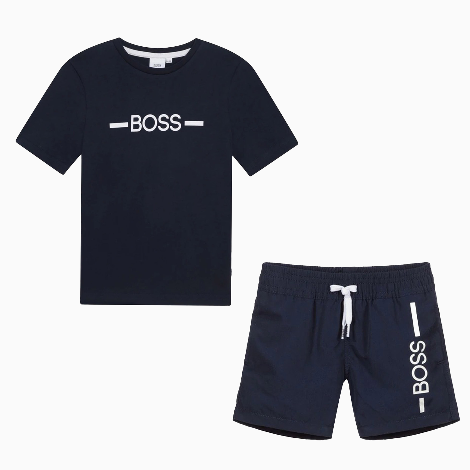 Hugo Boss Kid's Surfer Outfit - Color: Navy - Kids Premium Clothing -