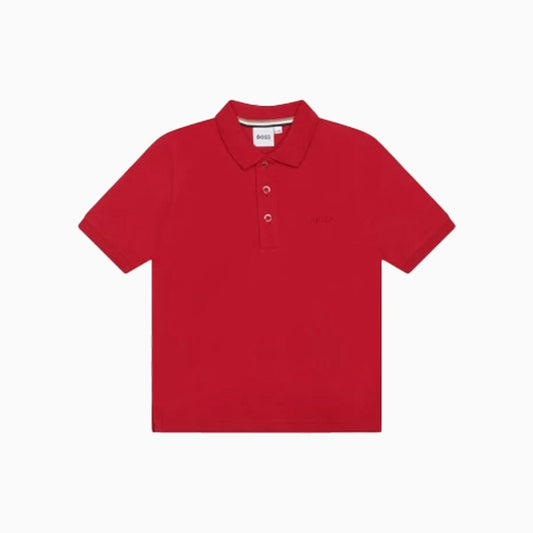 Kid's Embroidered Logo Polo Shirt