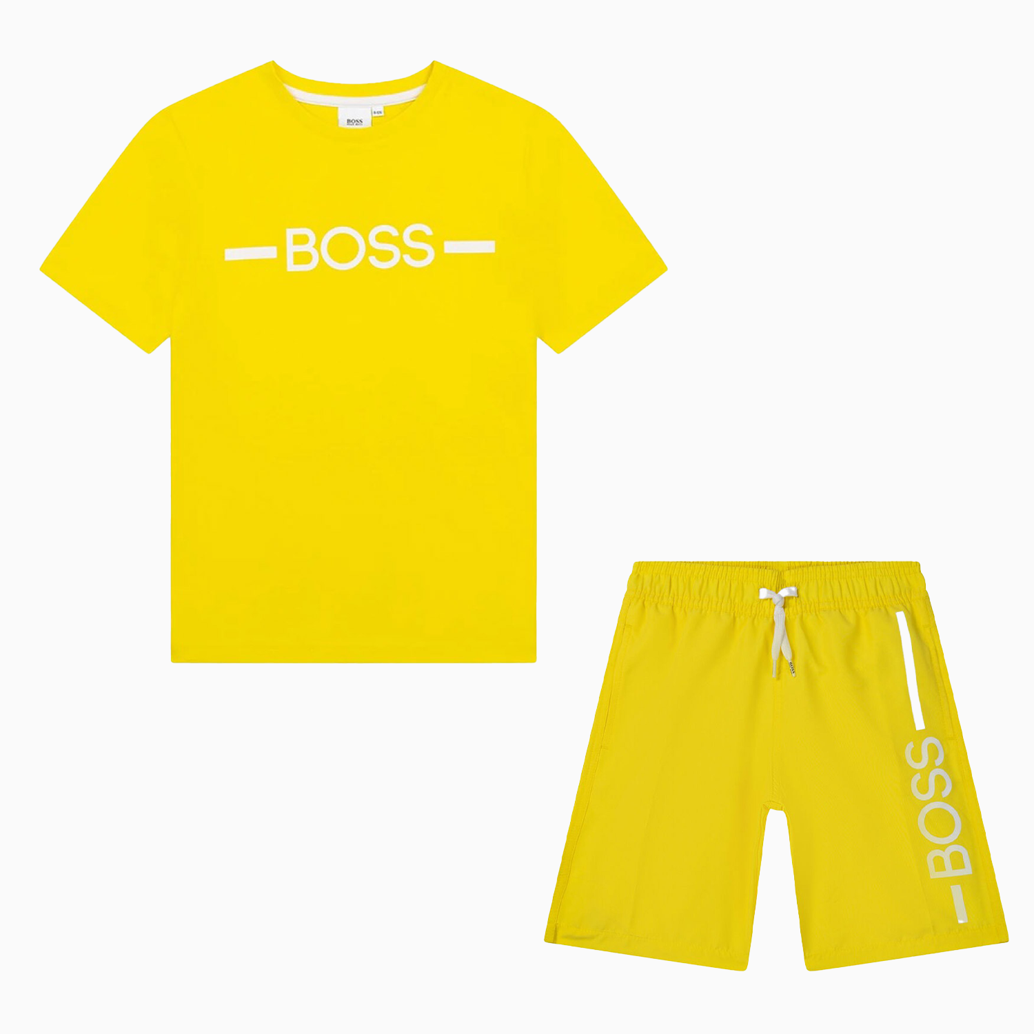Hugo Boss Kid's Surfer Outfit - Color: Yellow - Kids Premium Clothing -