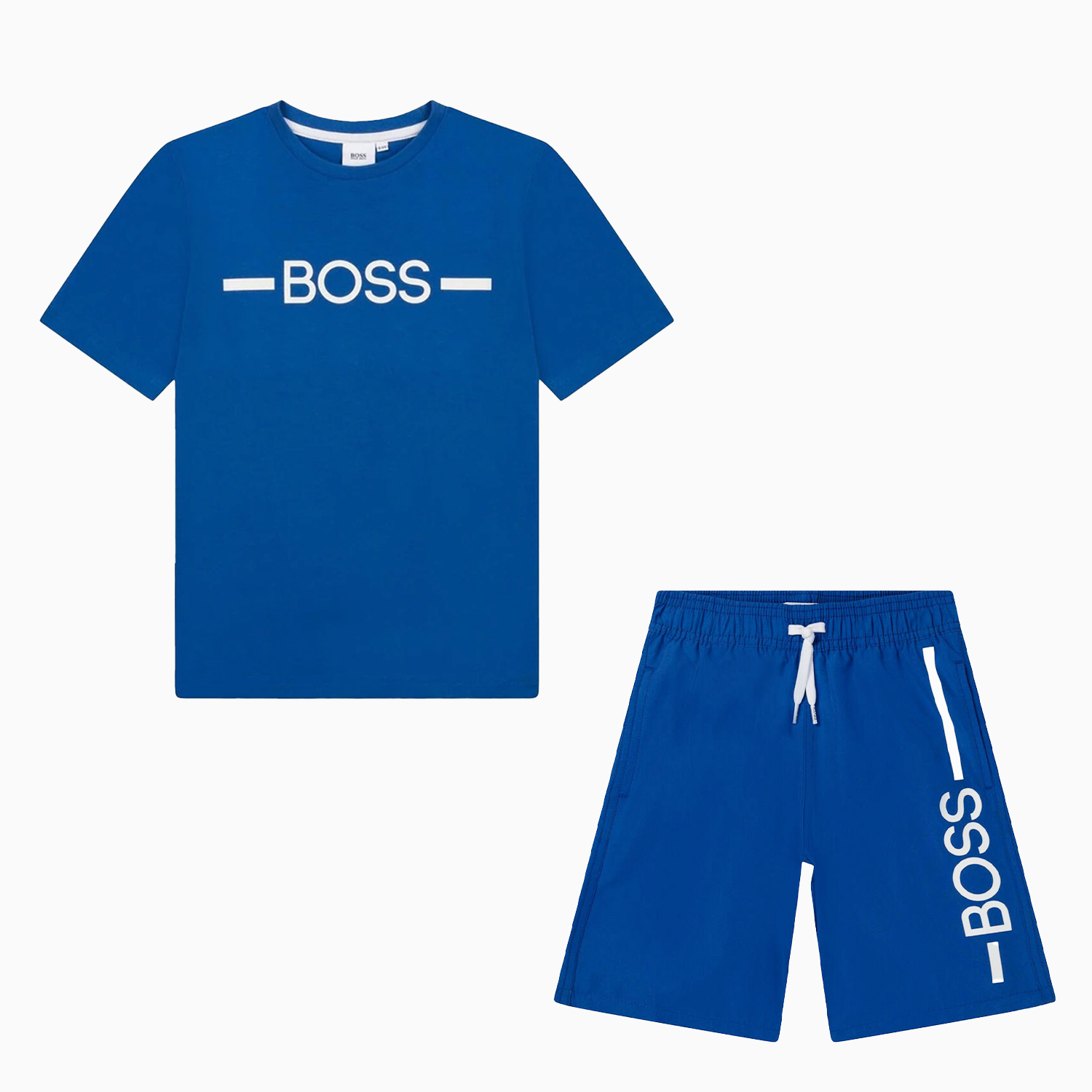 Hugo Boss Kid's Surfer Outfit - Color: Electric Blue - Kids Premium Clothing -