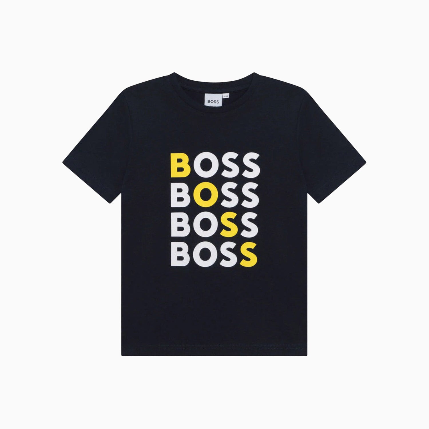 Hugo Boss Kid's Jersey T Shirt - Color: Navy - Kids Premium Clothing -