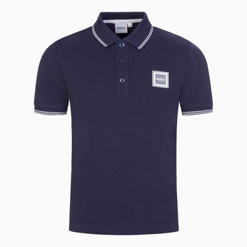 Hugo Boss Kid's Pique Polo T Shirt - Color: Navy - Kids Premium Clothing -