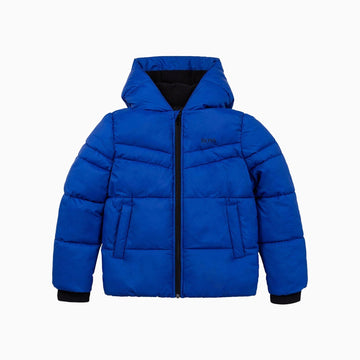 Hugo Boss Kid's Puffer Jacket - Color: Blue - Kids Premium Clothing -