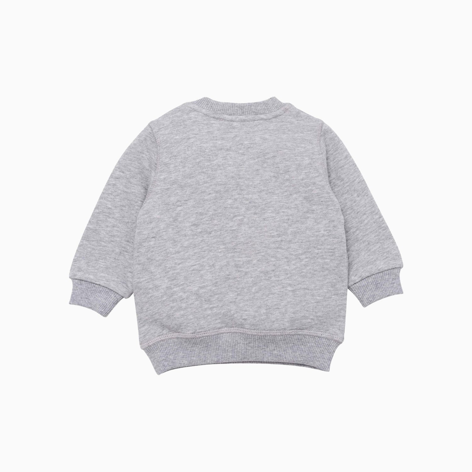 Kenzo Kid's Logo Crew Neck Sweatshirt - Color: Grey Marl - Kids Premium Clothing -