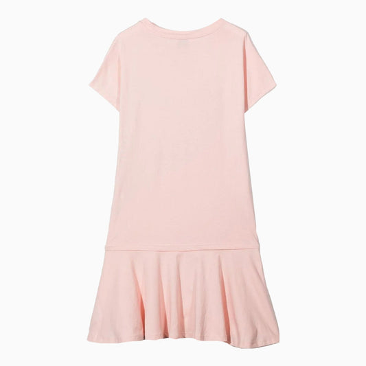 Kid's Elephant Logo Print Dress