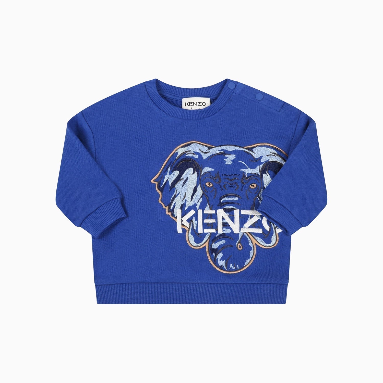 Kenzo Kid's No Brushed Sweat Shirt - Color: Blue - Kids Premium Clothing -