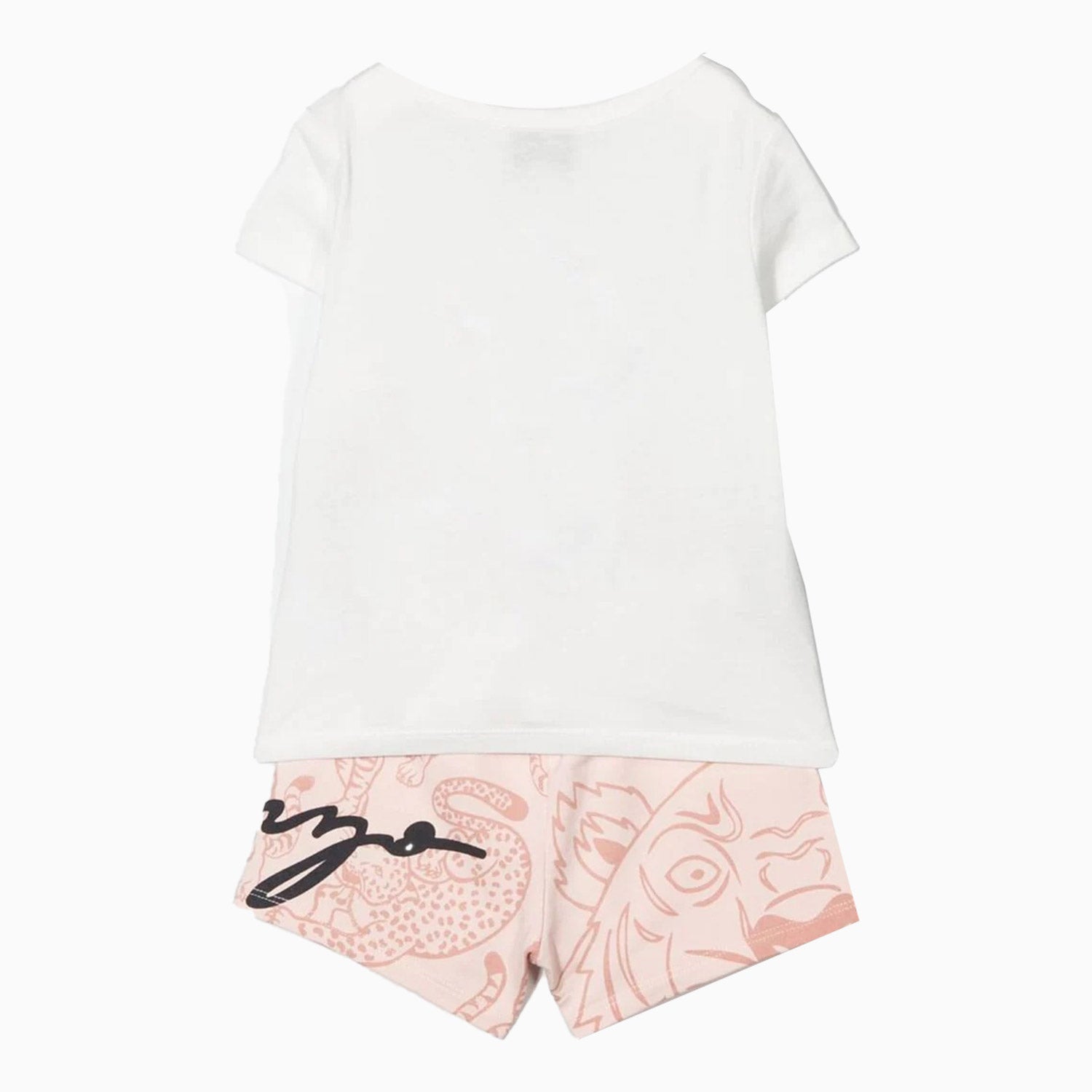 Kenzo Kid's Tiger Print Outfit Toddlers - Color: Rose Pink - Kids Premium Clothing -