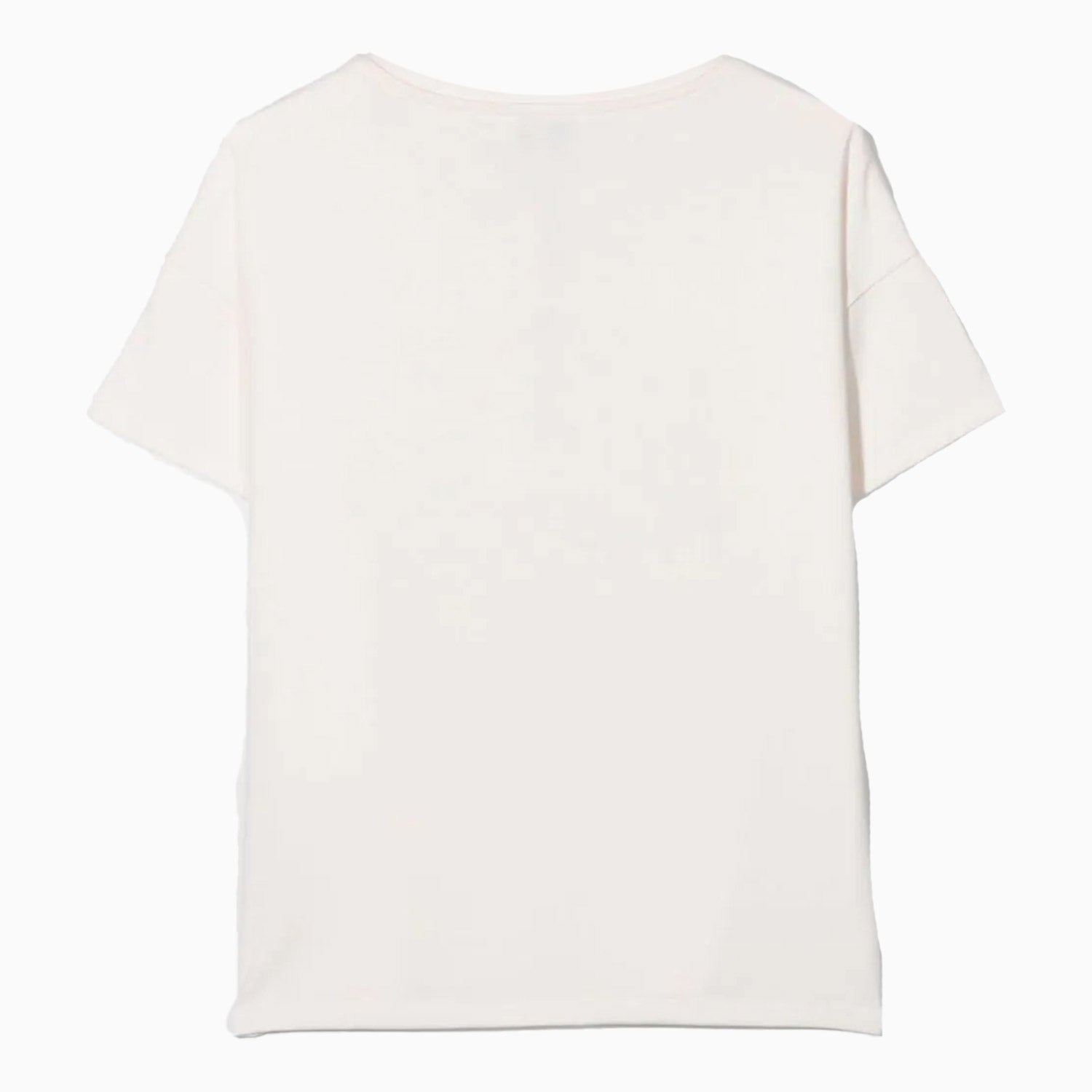 Kenzo Kids Embriodered Logo T Shirt - Color: Off White - Kids Premium Clothing -