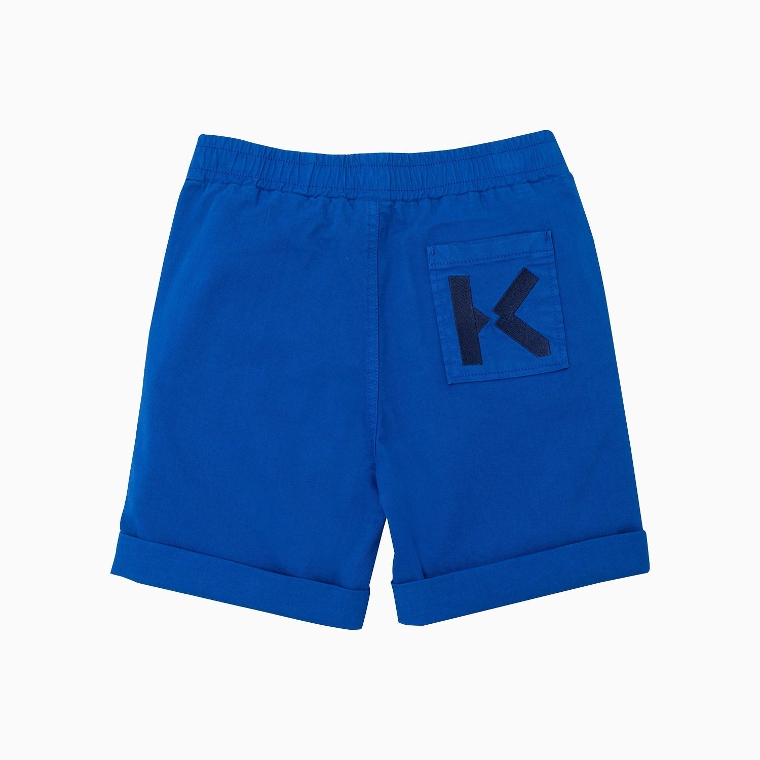 Kenzo Kid's Logo Print Jogging Shorts - Color: Blue - Kids Premium Clothing -