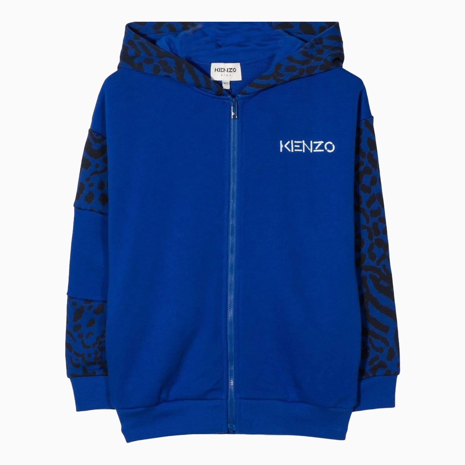 Kenzo Kid's Cardigan Hoodie - Color: Blue - Kids Premium Clothing -