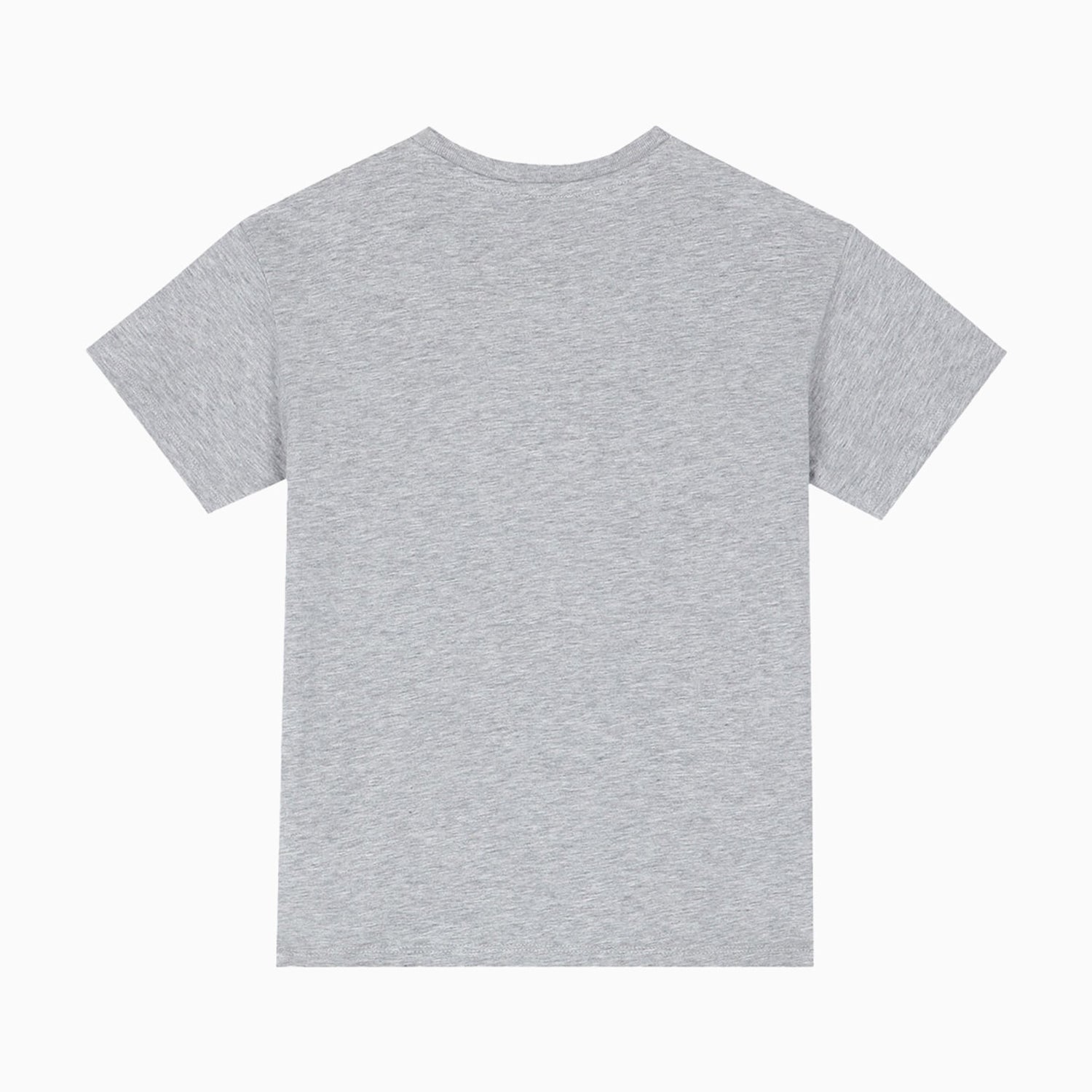Kenzo Kid's Tiger Short Sleeves T Shirt - Color: Grey Marl - Kids Premium Clothing -