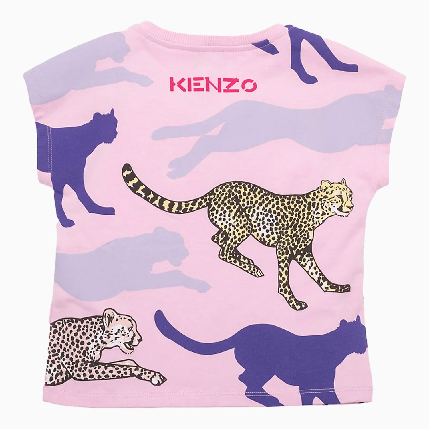 Kenzo Kid's Short Sleeves T Shirt - Color: Khaki - Kids Premium Clothing -