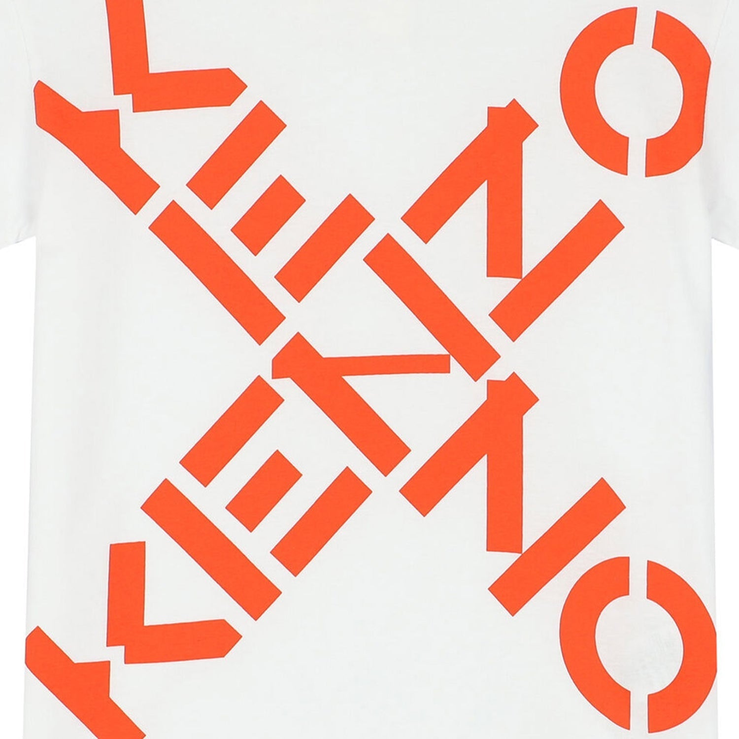 Kenzo Kid's Short Sleeves T Shirt - Color: White - Kids Premium Clothing -