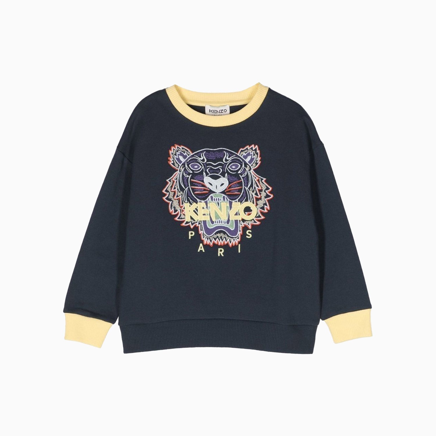 Kenzo Kid's Tiger Sweatshirt - Color: Navy - Kids Premium Clothing -
