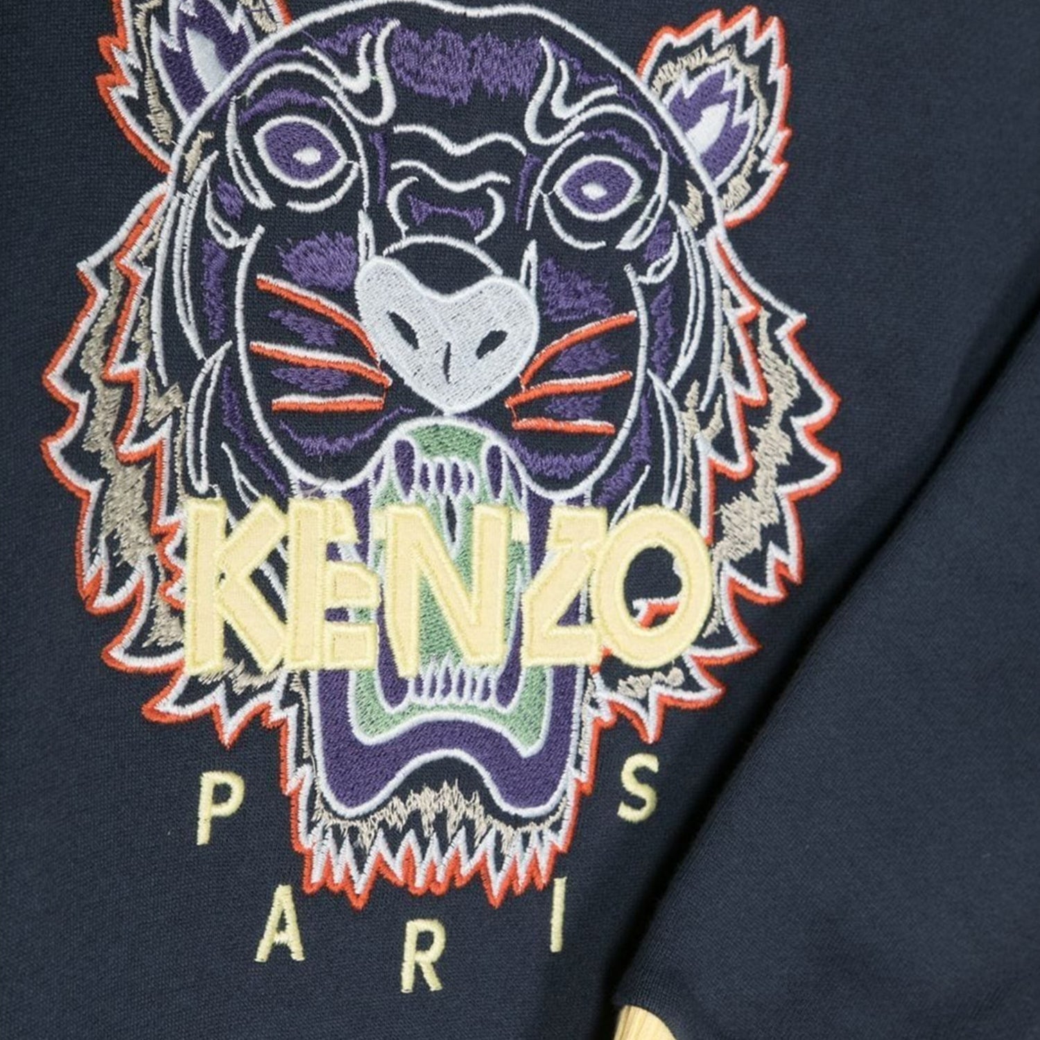Kenzo Kid's Tiger Sweatshirt - Color: Navy - Kids Premium Clothing -