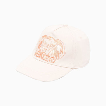 Kenzo Kid's Cotton Twill Cap - Color: Pink - Kids Premium Clothing -