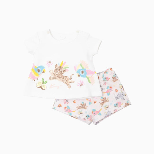 Kid's Motif Print Tracksuit