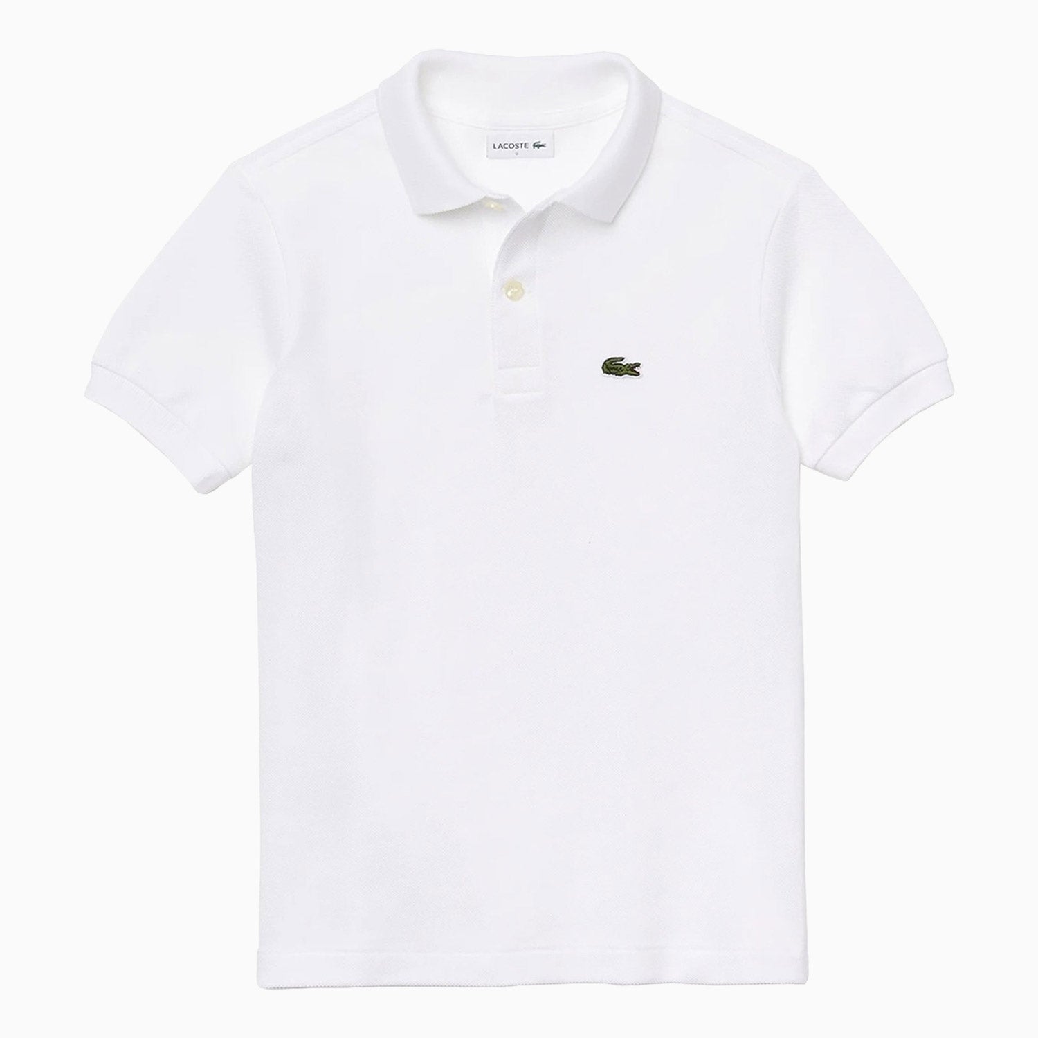 Lacoste | Kid's Classic Pique Polo Shirt - Color: WHITE - Kids Premium Clothing -