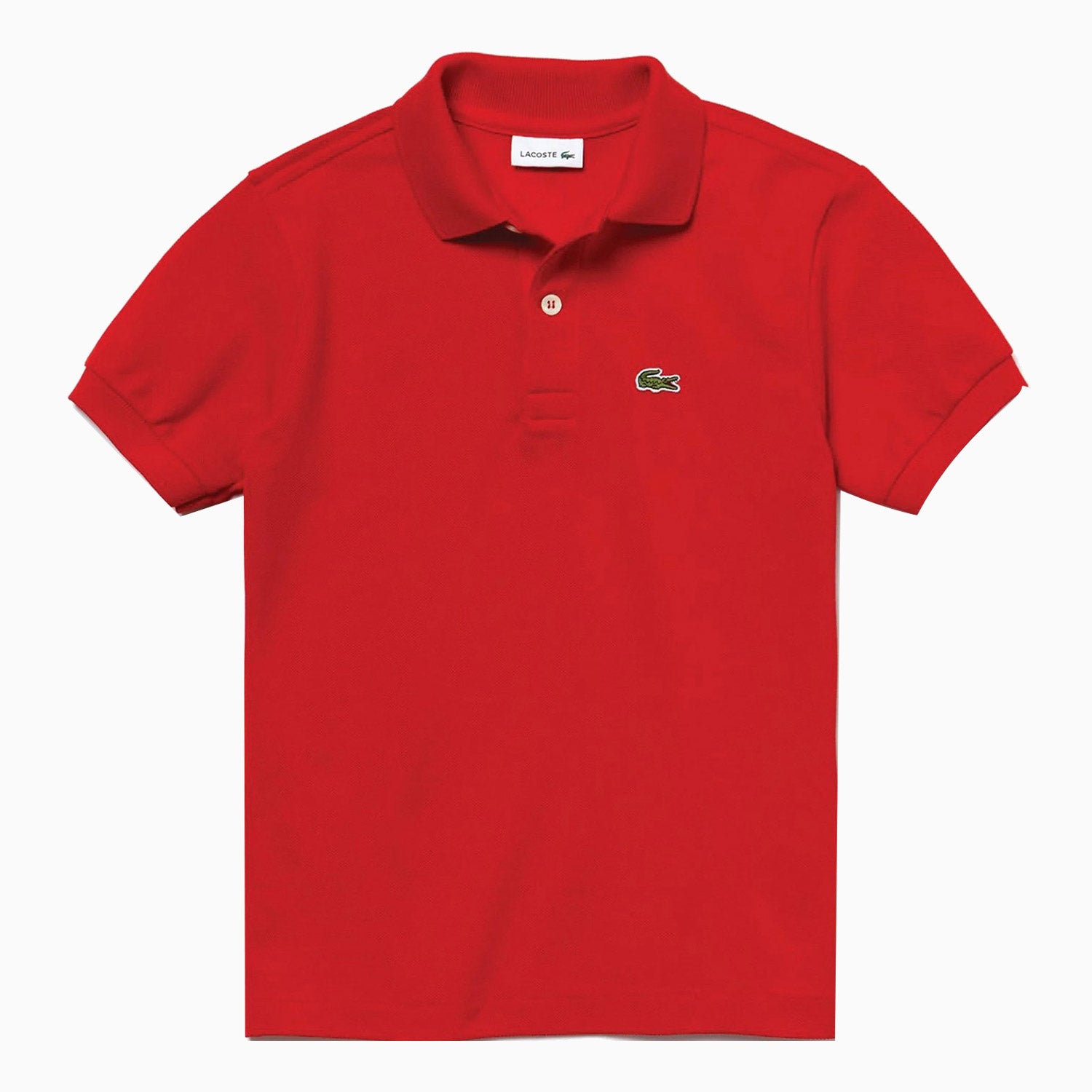 Lacoste | Kid's Classic Pique Polo Shirt - Color: RED - Kids Premium Clothing -