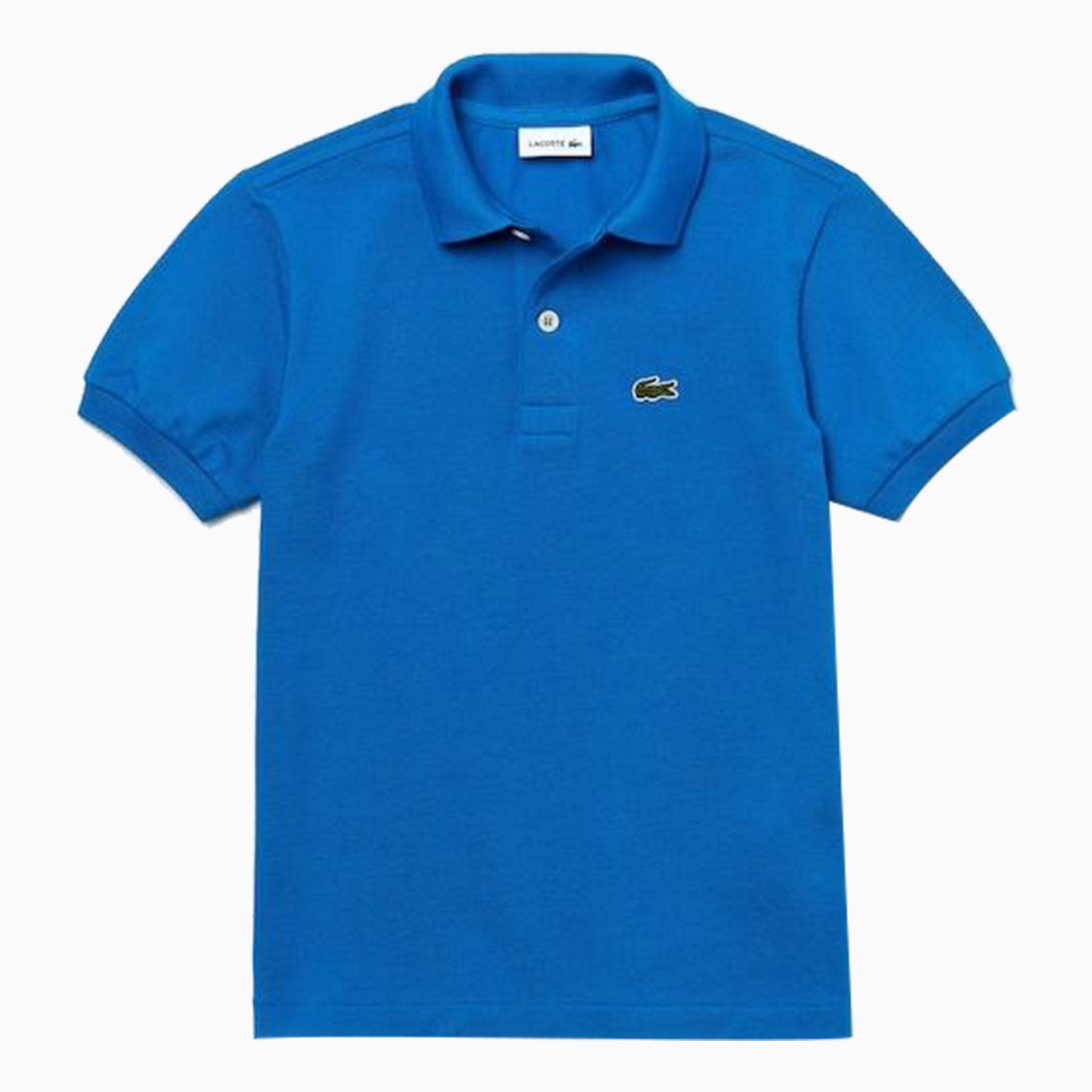 LACOSTE | Kid's Regular Fit Petit Pique Short Sleeve Polo Shirt - Color: UTRA MARINE - Kids Premium Clothing -