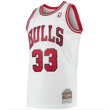 Mitchell & Ness Swingman Chicago Bulls Scottie Pippen 1997-98 NBA Jersey Youth - Color: White - Kids Premium Clothing -